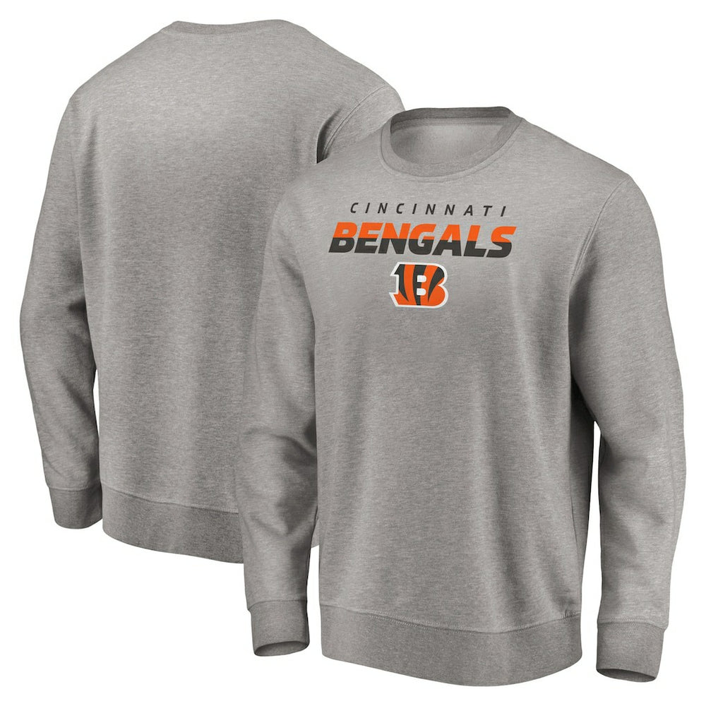 Cincinnati Bengals Elevate Play Pullover Sweatshirt - Gray Pullover
