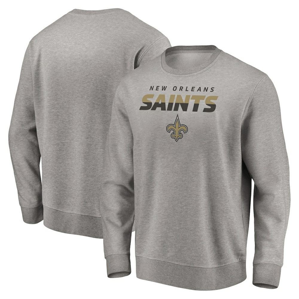 New Orleans Saints Elevate Play Pullover Sweatshirt - Gray Pullover