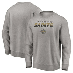 New Orleans Saints Elevate Play Pullover Sweatshirt - Gray Pullover