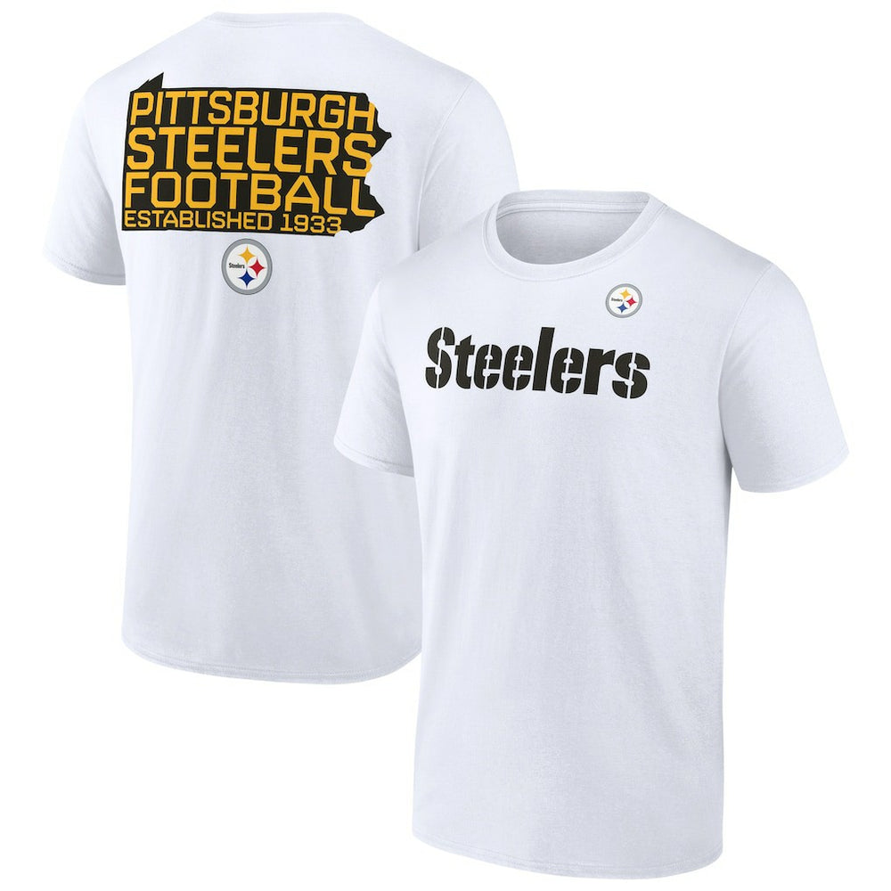 Pittsburgh Steelers Hot Shot T-Shirt - White T-shirts