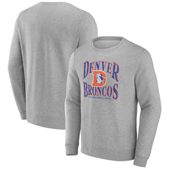 Denver Broncos Playability Pullover Sweatshirt - Gray Pullover