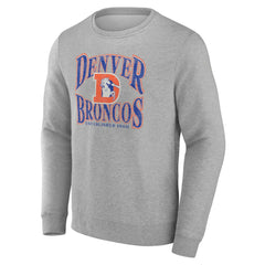 Denver Broncos Playability Pullover Sweatshirt - Gray Pullover