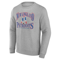 New England Patriots Playability Pullover Sweatshirt - Gray Pullover