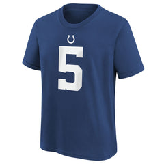 Anthony Richardson Sr. Indianapolis Colts Youth Player Name & Number T-Shirt - Royal T-shirts