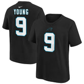 Bryce Young Carolina Panthers Youth Player Name & Number T-Shirt - Black T-shirts