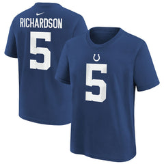 Anthony Richardson Indianapolis Colts Youth Player Name & Number T-Shirt - Royal T-shirts