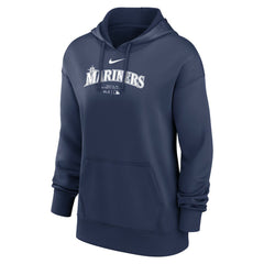 Seattle Mariners Nike Women's Authentic Collection Performance Pullover Hoodie - Navy Hoodies