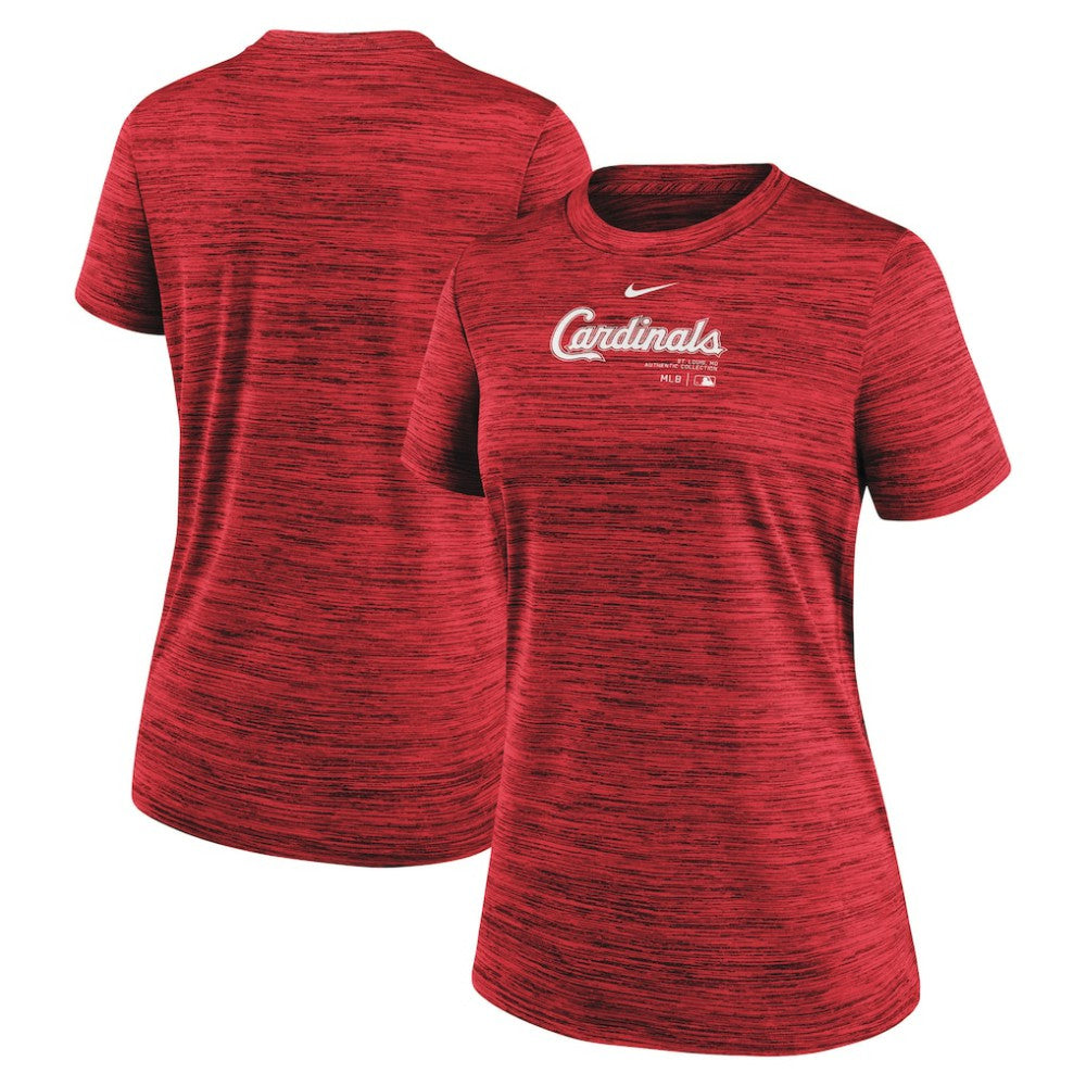 St. Louis Cardinals Nike Women's Authentic Collection Velocity Performance T-Shirt - Red T-shirts