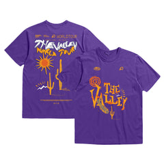 Phoenix Suns Bleacher Report x Unisex World Tour T-Shirt Purple - Mitchell & Ness