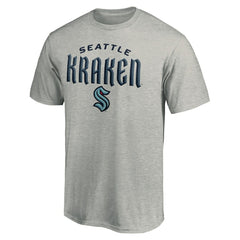 Seattle Kraken Team Lockup T-Shirt - Heather Gray | US 200131574