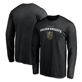 Vegas Golden Knights Team Lockup Long Sleeve T-Shirt - Black | US 200131575