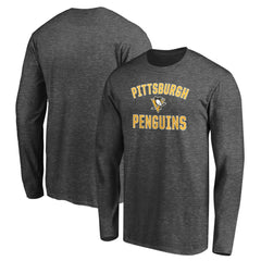 Pittsburgh Penguins Victory Arch Long Sleeve T-Shirt - Charcoal | US 200131607