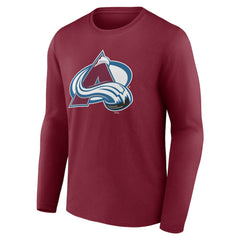 Colorado Avalanche Primary Logo Long Sleeve T-Shirt - Burgundy | US 200131723