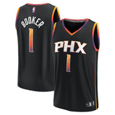 Devin Booker Phoenix Suns Youth Fast Break Player Jersey Statement Edition Black - Fanatics