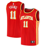 Trae Young Atlanta Hawks Fast Break Replica Jersey Icon Edition Red - Fanatics