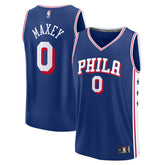 Tyrese Maxey Philadelphia 76ers Fast Break Replica Jersey Icon Edition Royal - Fanatics