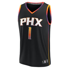 Devin Booker Phoenix Suns Fast Break Replica Player Jersey Statement Edition Black - Fanatics