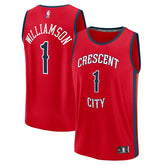 Zion Williamson New Orleans Pelicans Fast Break Replica Player Jersey Statement Edition Red - Fanatics