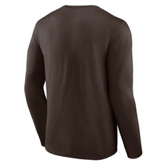San Diego Padres Logo Athletic Heart & Soul Long Sleeve T-Shirt - Brown T-shirts