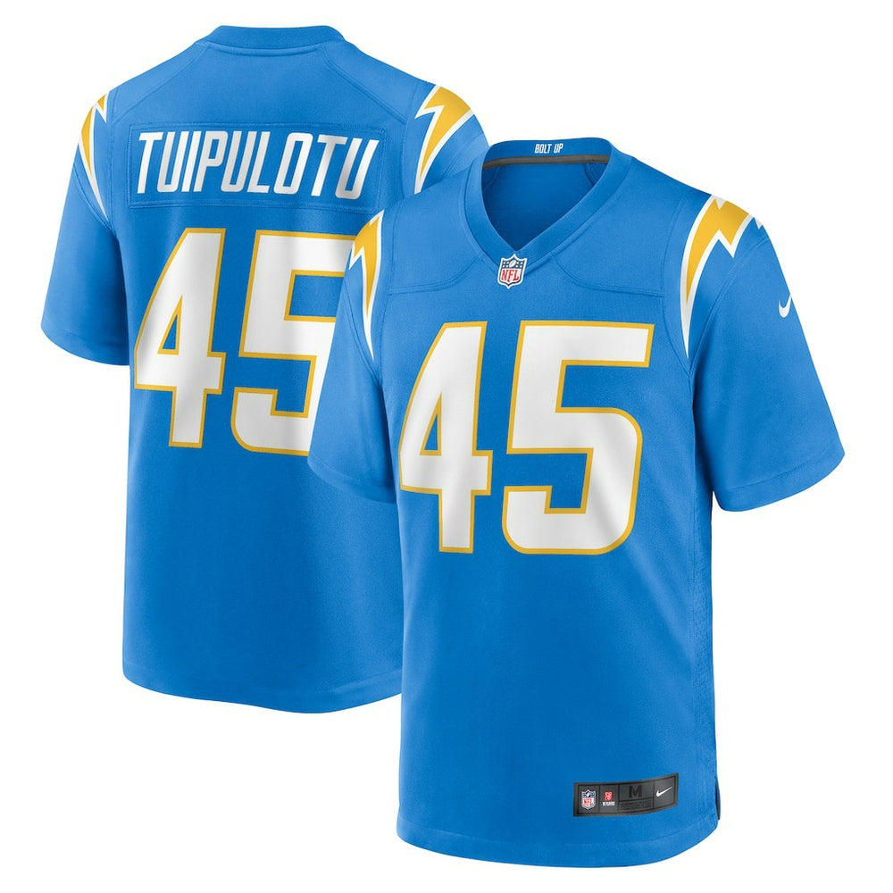 Tuli Tuipulotu Los Angeles Chargers Team Game Jersey - Powder Blue Jerseys
