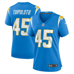 Tuli Tuipulotu Los Angeles Chargers Women's Team Game Jersey - Powder Blue Jerseys
