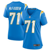 Jordan McFadden Los Angeles Chargers Women's Team Game Jersey - Powder Blue Jerseys