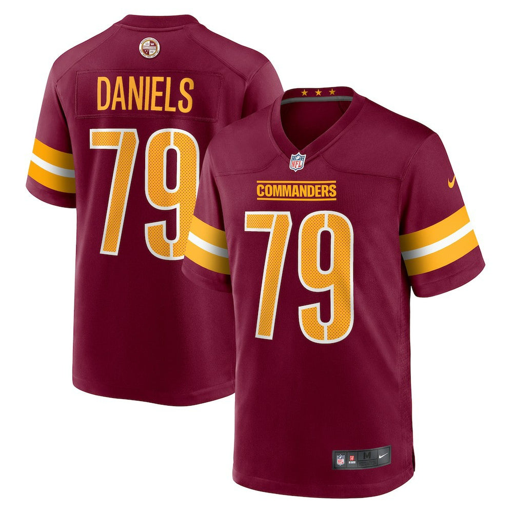 Braeden Daniels Washington Commanders Team Game Jersey - Burgundy Jerseys
