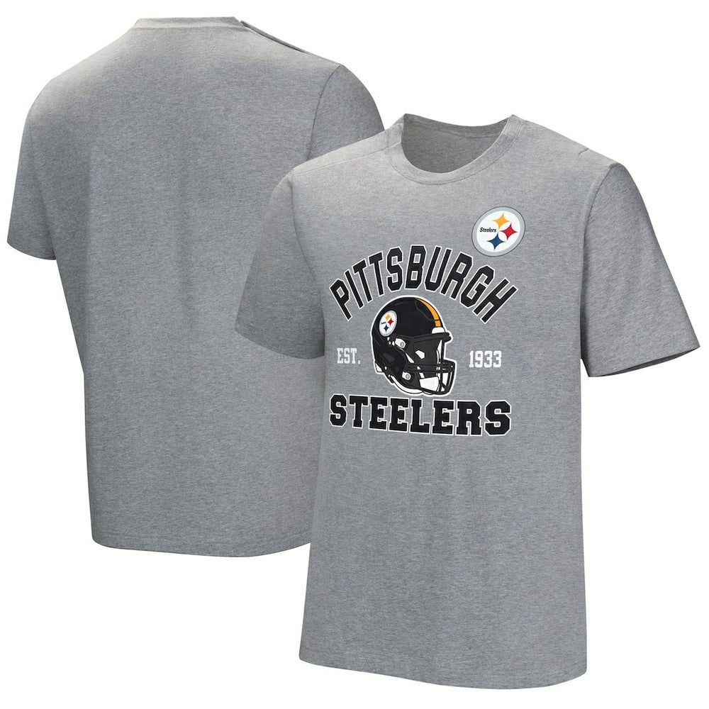 Pittsburgh Steelers Tackle Adaptive T-Shirt - Gray T-shirts
