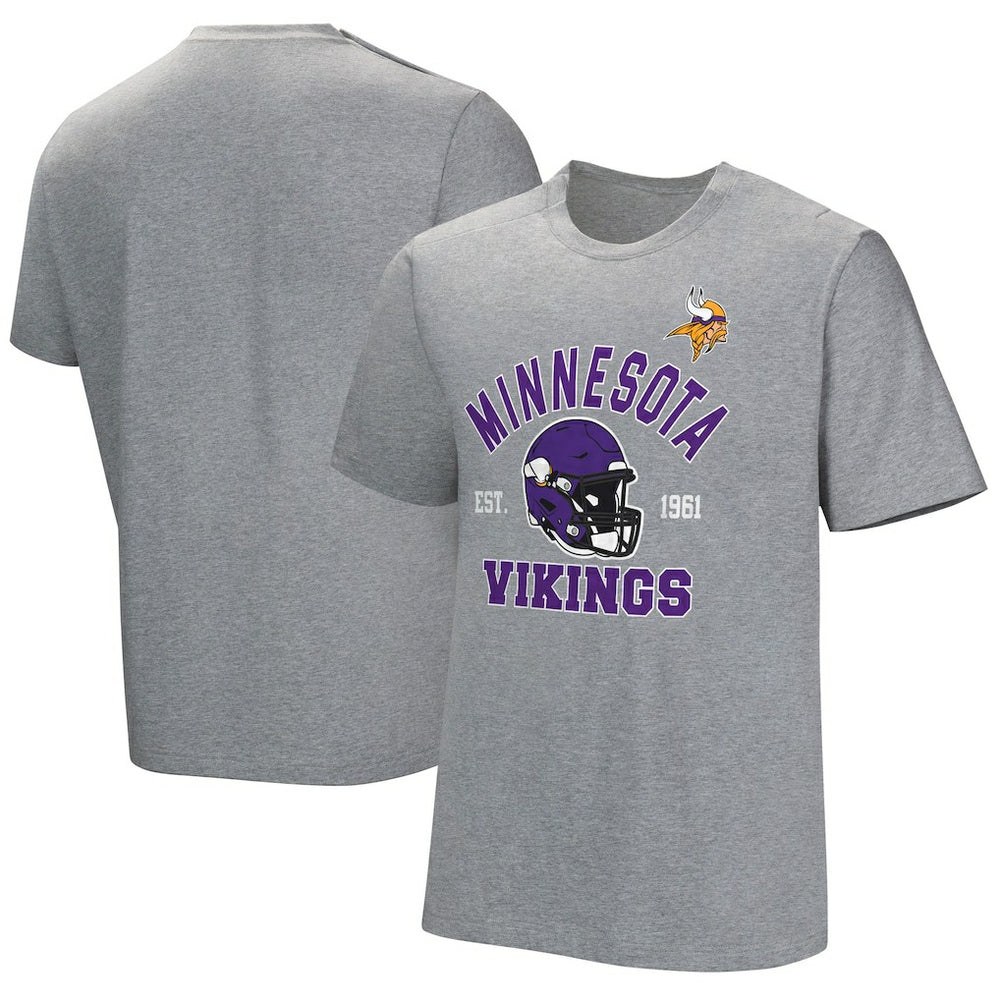 Minnesota Vikings Tackle Adaptive T-Shirt - Gray T-shirts