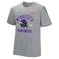 Minnesota Vikings Tackle Adaptive T-Shirt - Gray T-shirts