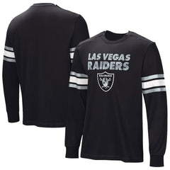 Las Vegas Raiders Hands Off Long Sleeve Adaptive T-Shirt - Black T-shirts