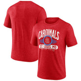 St. Louis Cardinals Badge of Honor Tri-Blend T-Shirt - Heather Red T-shirts