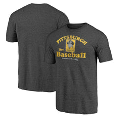 Pittsburgh Pirates Cooperstown Collection Our Game Tri-Blend T-Shirt - Heather Charcoal T-shirts