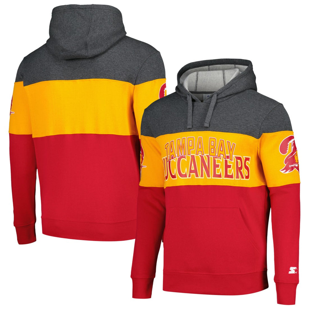 Tampa Bay Buccaneers Starter Extreme Pullover Hoodie - Red/Orange Hoodies