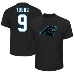 Bryce Young Carolina Panthers Big & Tall Player Name & Number T-Shirt - Black T-shirts
