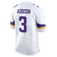 Jordan Addison Minnesota Vikings Away Game Jersey - White Jerseys
