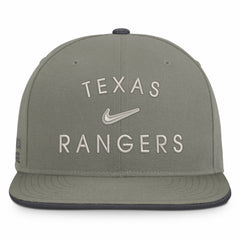 Texas Rangers Nike Pro Dri-FIT Snapback Hat - Olive Hats