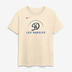 Los Angeles Dodgers Nike Women's City Connect Arch T-Shirt - Natural T-shirts