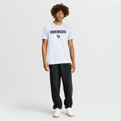 Milwaukee Brewers Nike Bold Team Name T-Shirt - White T-shirts
