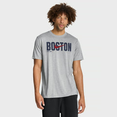 Boston Red Sox Nike Swoosh Legend Dri-FIT T-Shirt - Heather Gray T-shirts