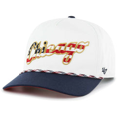 Chicago White Sox '47 Flag Script Hitch Snapback Hat - White Hats
