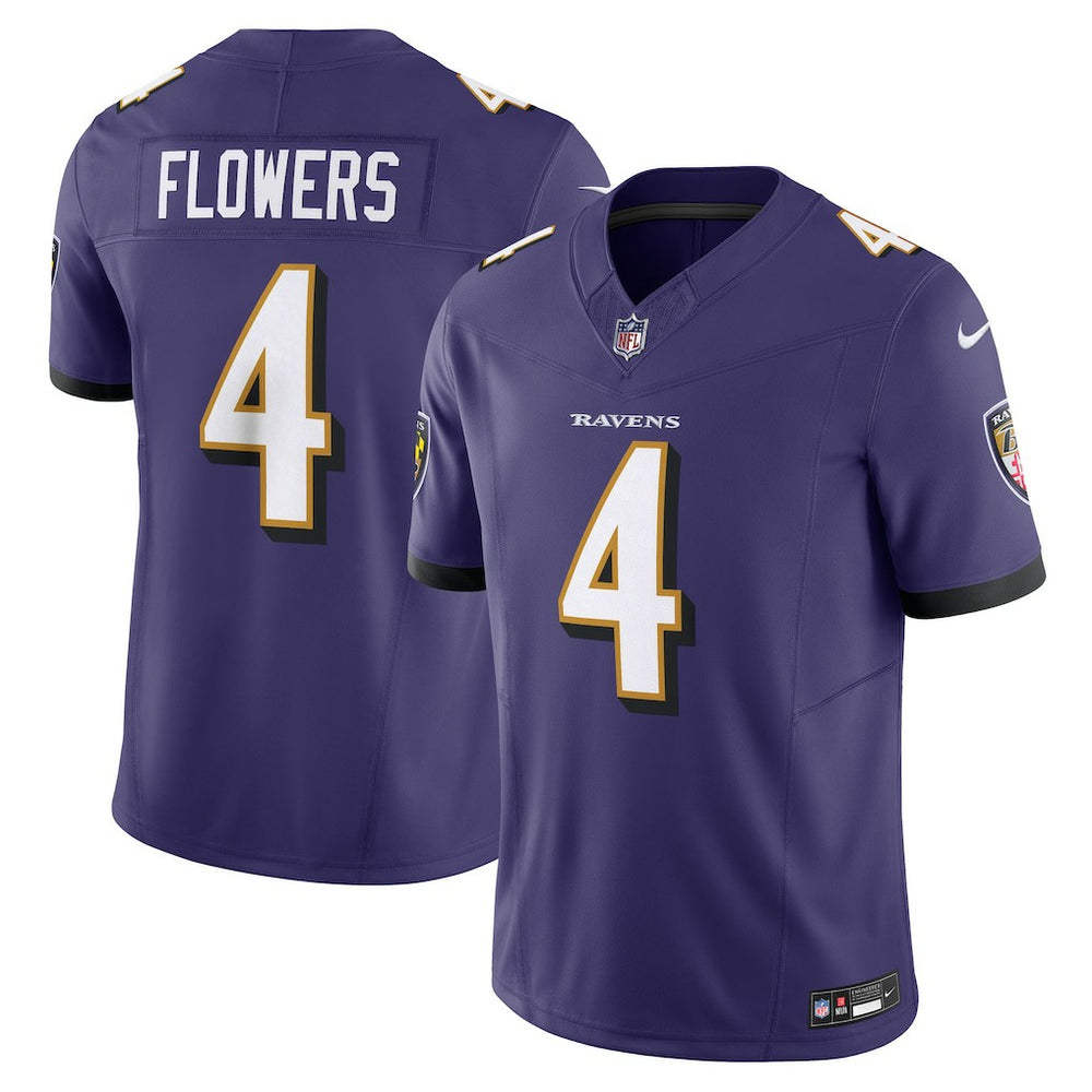 Zay Flowers Baltimore Ravens Vapor F.U.S.E. Limited Jersey - Purple Jerseys