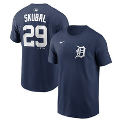 Tarik Skubal Detroit Tigers Nike Home Name & Number T-Shirt - Navy T-shirts