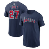 Mike Trout Los Angeles Angels Nike Name & Number T-Shirt - Navy T-shirts