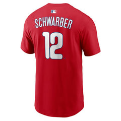 Kyle Schwarber Philadelphia Phillies Nike Name & Number T-Shirt - Red T-shirts