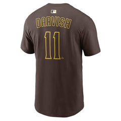 Yu Darvish San Diego Padres Nike Name & Number T-Shirt - Brown T-shirts