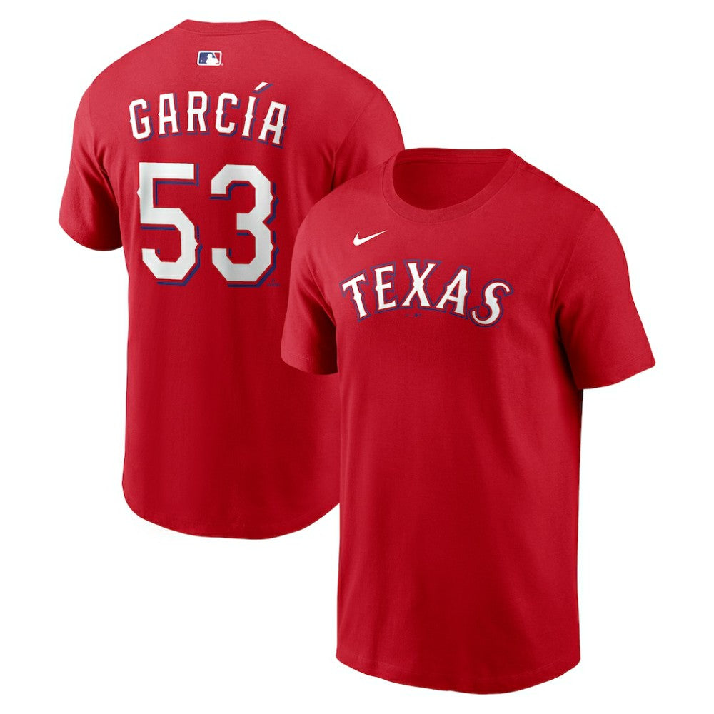 Adolis Garcia Texas Rangers Nike Name & Number T-Shirt - Red T-shirts