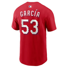 Adolis Garcia Texas Rangers Nike Name & Number T-Shirt - Red T-shirts