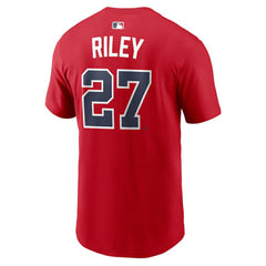 Austin Riley Atlanta Braves Nike Home Name & Number T-Shirt - Red T-shirts