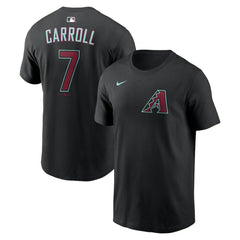 Corbin Carroll Arizona Diamondbacks Nike Name & Number T-Shirt - Black T-shirts